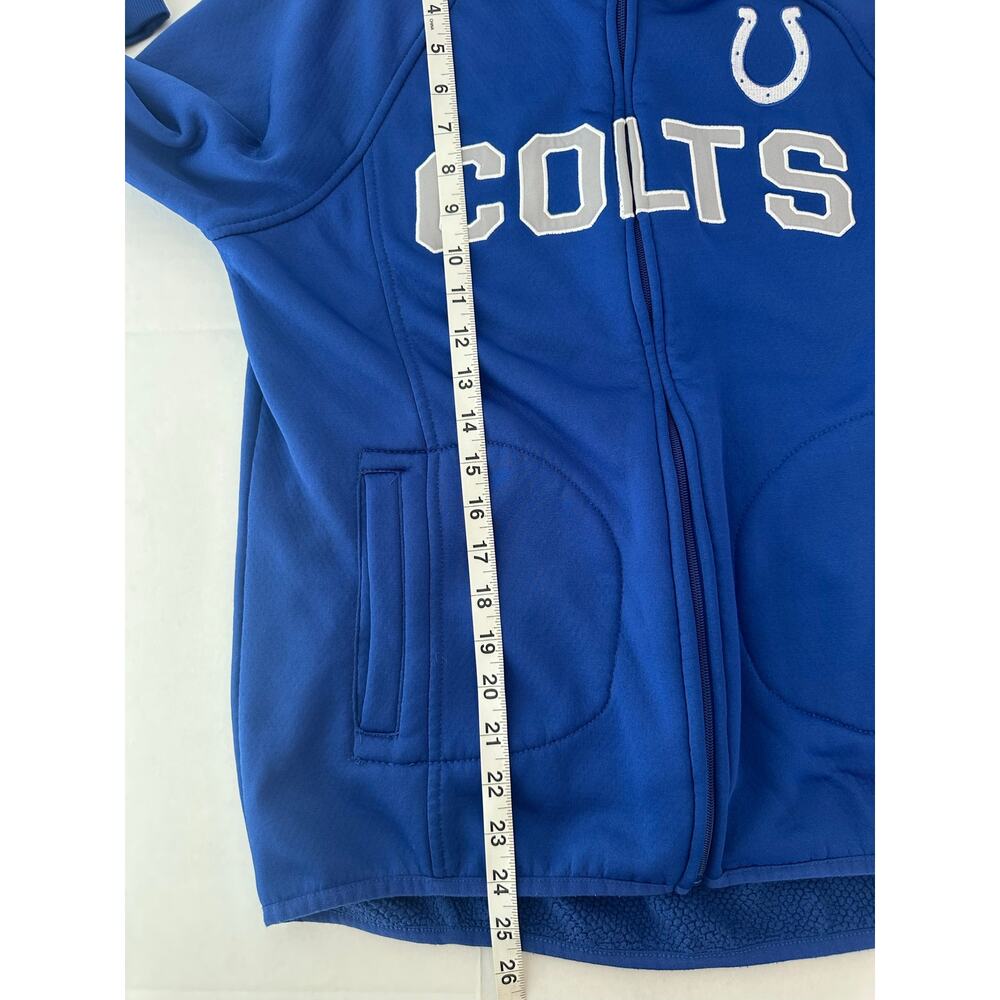 NFL Team Apparel Indianapolis Colts Women's Full-Zip Fleece Hoodie Size M - Picture 8 of 9